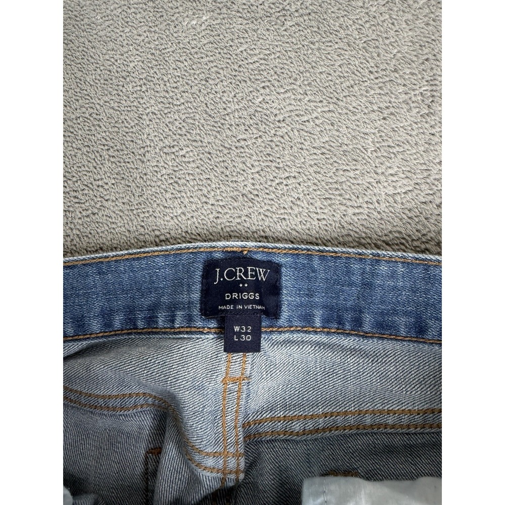 J. Crew Driggs Slim Straight Jeans Men's Size 32X30 Blue - Picture 7 of 13